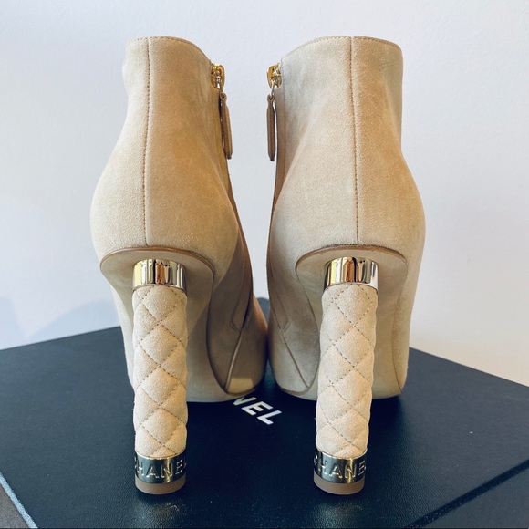 NIB**CHANEL**Beige Booties***US 7.5**$1800 - Picture 3 of 7